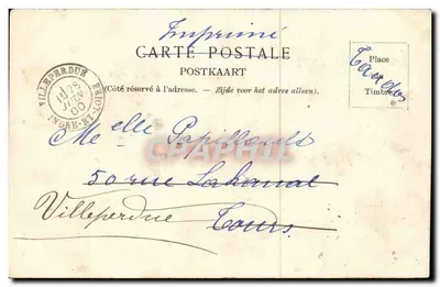 Liège — O Parque d'Avroy — Impressora Postal — Verso