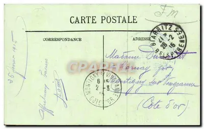 Biarritz — The Hotel Regina — LL. — No. 244 — Back