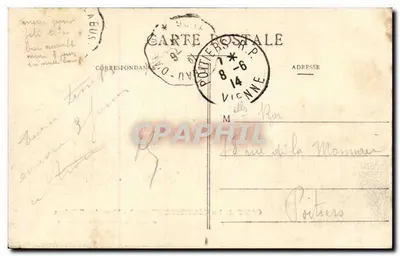 Camp de La Courtine (Creuse) — Mess dos Oficiais — L. Baron, Noucelles Galeries — Verso