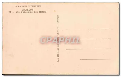 Crozant — Ruine — Théojac — Verso