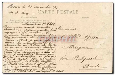 Reims — Porte Mars — Arco da Triunfo antigo — Verso