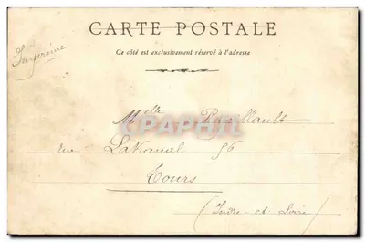 Le Mans — A Bolsa e Tribunal de Comércio — editor não identificado — Verso