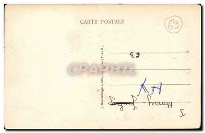 Trasa Termalna Auvergne z Mont-Dore do Saint-Nectaire — Duży zakręt na strumieniu Diane — J. Goutefanges, wydawca (P.-de-D.) — Rewers