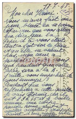 Le Mont-Dore — O Lago de Guéry e a Cadeia de Sancy — editor não identificado, n° de série 184 — Verso