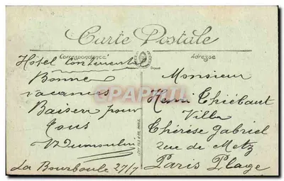 La Bourboule — Vista geral e o Puy Girou — Verso