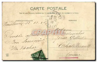 Toulouse - Sala degli Illustri al Capitolo — Fototipia Labouche Frères, Toulouse, n°22 — Verso