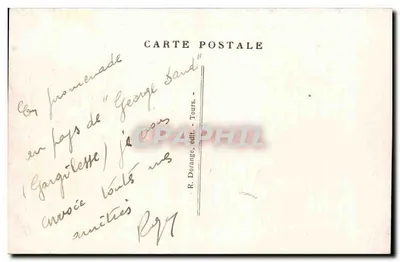 Gargillessse (Indre) — O Barragem de La Roche au Moine — R.D. — Verso