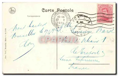 Bruxelles - Place des Martyrs — wydawca NELS, seria 1, nr 218 — Rewers