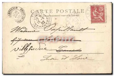 Le Port — Le Tréport — wydawca Paris, nr 8860 — Rewers