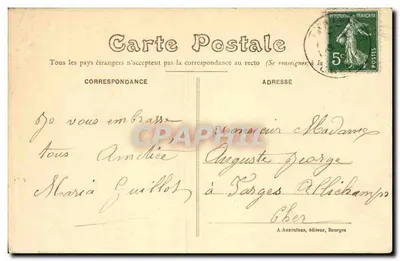 Thaumiers - O Castelo, fachada Norte — Em Berry — n° 537 — Verso