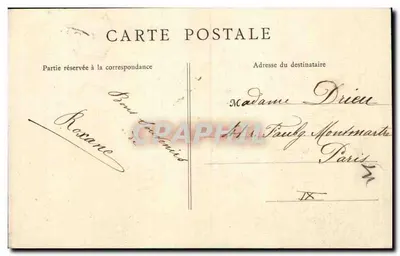 Wąwóz Jéret (H.-Pyr.) — widok strumienia w dolinie — wydawca Raxa, nr 57 — Rewers