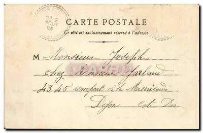 Zamek Corabœuf — Kolekcja Zameków Burgundii — Fototypia Bourgeois Frères, Chalon s/Loire — Rewers