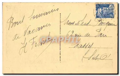 Avallon — Katedra św. Lazara i Wieża Zegara — Wydanie Col. Avallon, n°8 — Rewers