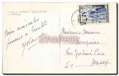 Zamek Esclimont — Okolice Ablis — wydawca Cim — Rewers