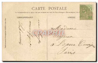 Monte-Carlo — Il Casinò e i Giardini — Edizione Giletta, fot., Nice, n° 720 — Verso