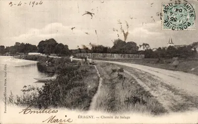 Éragny — Caminho do remo — Pontoise, Imp. Pâris, Ed. 1904