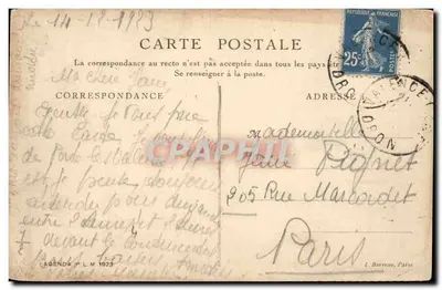 Côte d'Azur — Kap Martin — Agenda P.L.M. 1923 — Rewers