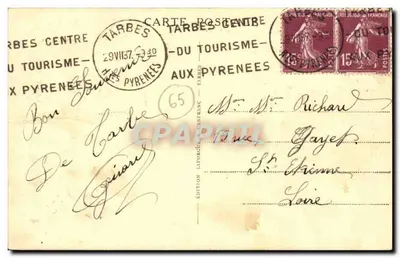 Tarbes (H.P.) — Pomnik Foch — Jean Martin, architekt i Firmin Michelet, rzeźbiarz — Rewers