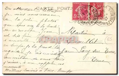 Cauterets — Vale de Gaube, Lago dos Huas — n°130 — Verso