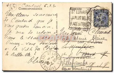La Raillère - Spadzista Lutour — Okolice Cauterets, n°125, wydawca L.I. — Rewers