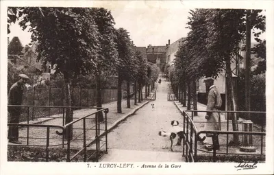 Bilhete postal antigo Lurcy Levy Avenue de la gare