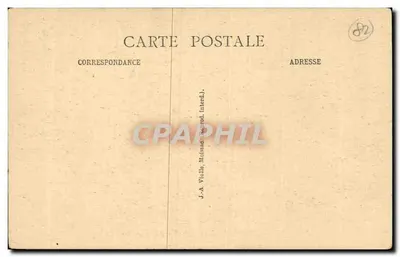 Cloître de Moissac — Vue intérieure — J.-A. Violle, Moissac (dépt. Tarn) — Verso