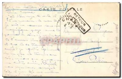 Bilhete postal antigo La Dorches Entorno de Chanay O ponte — Verso