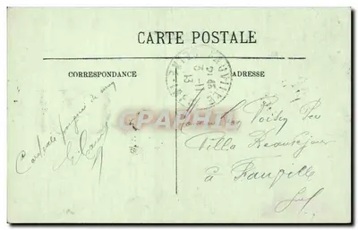 Gisors — Widok na kościoł — Brama Jean-Goujon — wydawca Benard-Bardel — Rewers