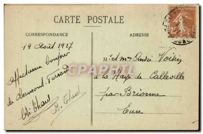 Dom Lucrèce Rzymskiej — Montferrand, ulica Écu — wydawca Bougé — Rewers