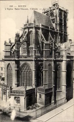 Rouen — A Igreja de São Vicente, a Abside — Editor: Levy e Neldrein Reunidos, Paris