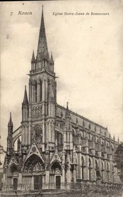 Rouen — Igreja Nossa Senhora de Bonsecours — Carta postal n°7