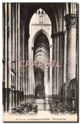 A Catedral de ROUEN — Nef lateral Sul — G. F. - 16