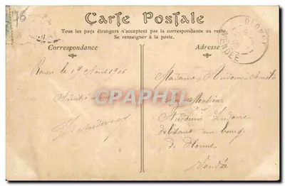 Rouen — A Estátua de Napoleão I — ND Phot — Verso