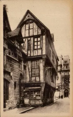 Rouen — Maison du XVᵉ siècle — Rue Saint-Romain — Cité des Arts Photomécaniques — LL.30