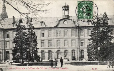 Rouen - Hotel de Ville. Lado do Jardim — E.D. n°202