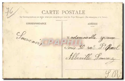 Rouen - Statua Napoleona — C.V. - 430. — Wydawca C.V. (C. V. - 430.) — Rewers