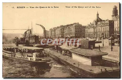 Rouen — Vista dos quais e do rio Sena