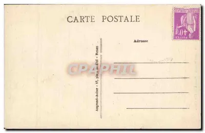 Rouen — Rue Saint-Romain — Dom z XV wieku — Wydawca Elboy — Rewers