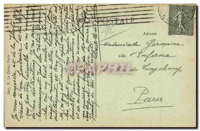 Rouen — A Grande Relógio — Editor E. Deley, n°143 — Verso