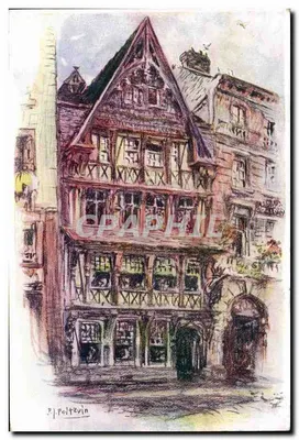 Hôtel de la Couronne — Rouen — Editor P. Poltevin