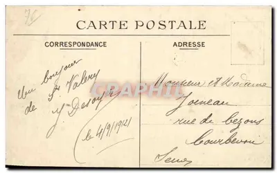 Saint-Valery-en-Caux — A entrada do porto — C.A.B. n°5 — Verso