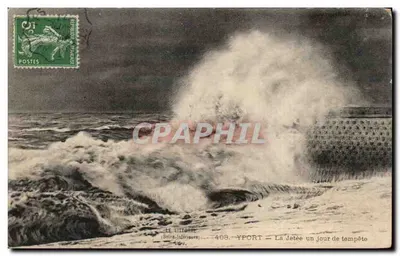 Yport — A Ponte em um Dia de Tempestade — LE LITTORAL (Série Interroura) n°408