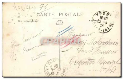 Yport — Falaise d'Amont — Wydanie specjalne D. Dutot, Yport — Rewers