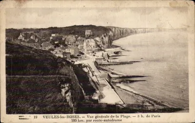 Veuves-les-Roses — Vista geral da Praia — 3 h. de Paris, 185 km. por estrada-autódromo