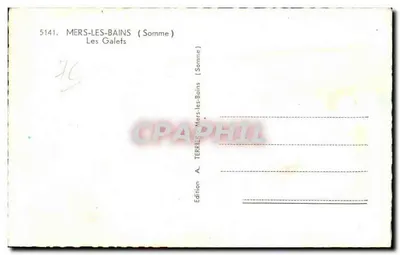 Mers-les-Bains — Galets — Wydawnictwo A. Terrier — Rewers
