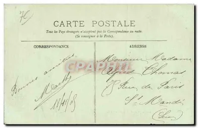 Méz'ès — La Plage e la Diga — LL. — N° 101 — Verso