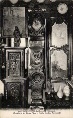 Gonneville-la-Mallet (Seine-Inf.) — Hostellerie des Vieux Plais — Velhas relógios normandos