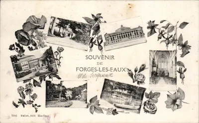 Forges-les-Eaux — Lembrança de Forges-les-Eaux e Forgueux — Mellet, editor Harfleur, n° 7086