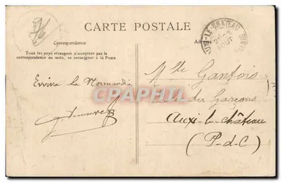 Yvetot - Château do Fay - 1613 - Bilhete postal antigo — Verso