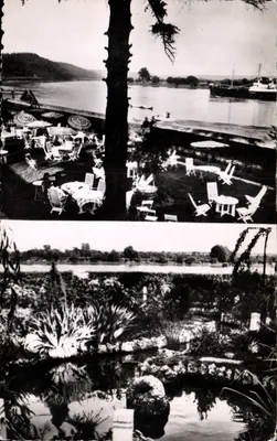 Varanda florida na Sena — Lago de trutas — Hotel do Grande Pinheiro, Villequier (Sena-Inf.)